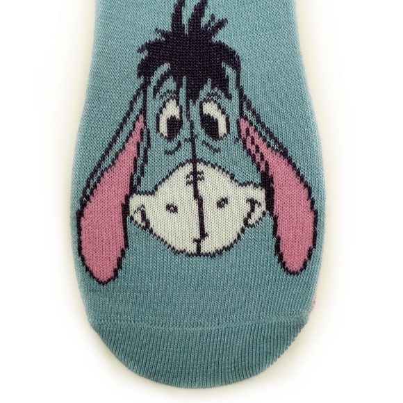 Winnie the Pooh Womens No Show Socks Liners Piglet Tigger Eeyore Fun Pastel Gift - Picture 7 of 8